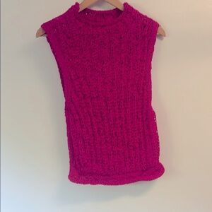 Anthropologie Moth Women's pink Knit Sleeveless top sz M